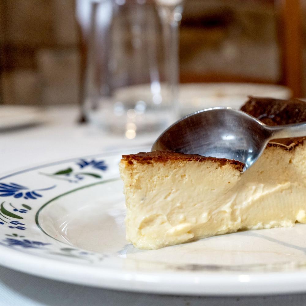 Tarta de queso elaborada con queso Galmesan y Azul de Valdeón. © Alberto Herrero/El Pedrusco de Aldealcorvo